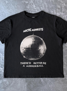 ART Fashion ARCTIC MONKEYS老牌摇滚乐队ins潮牌T恤hiphop痞帅风