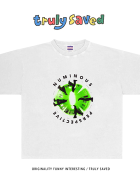 250克重磅纯棉！Hiphop高街百搭 2025年夏季新款大码落肩白色短袖