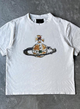 ART Fashion 休闲复古ins简约百搭潮牌短袖T恤oversize美式潮人帮