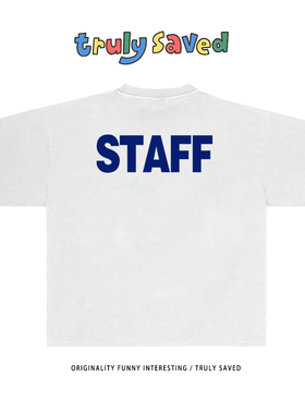 Earthman vip新款小众设计感vintage学生情侣白色T恤简约印花短袖