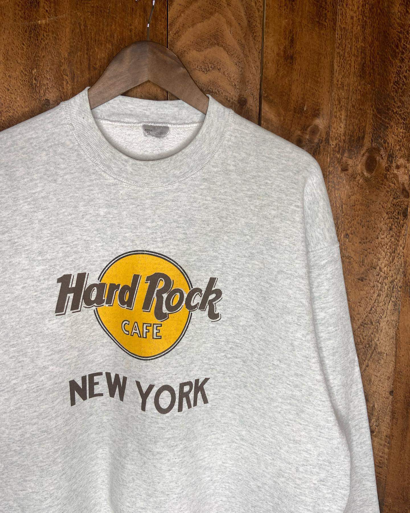 hard rock硬摇滚英文字母潮牌卫衣美式vintage古着感宽松套头上衣