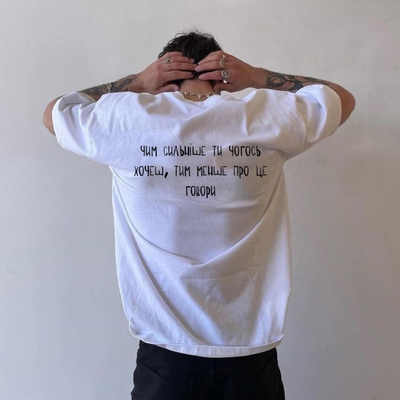 美式复古字母潮流印花白色短袖T恤男女情侣宽松纯棉潮牌上衣半袖