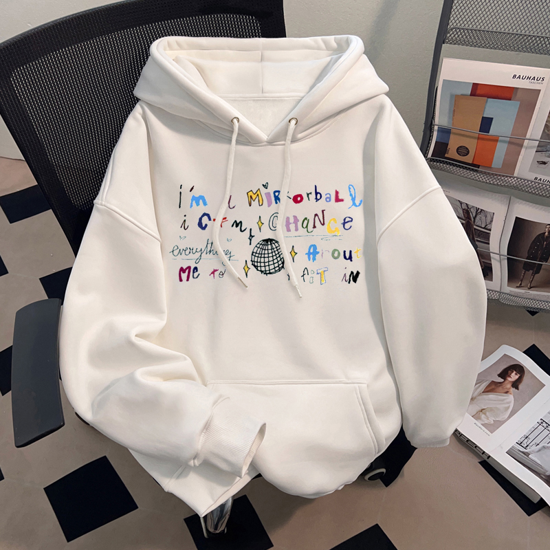 美式复古字母印花连帽卫衣2025秋冬新款宽松休闲时尚百搭情侣上衣