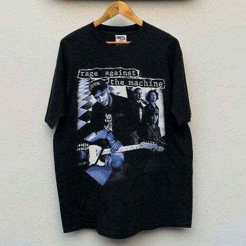Rage Against the Machine愤怒机器乐队vintage短袖街头风男女T恤