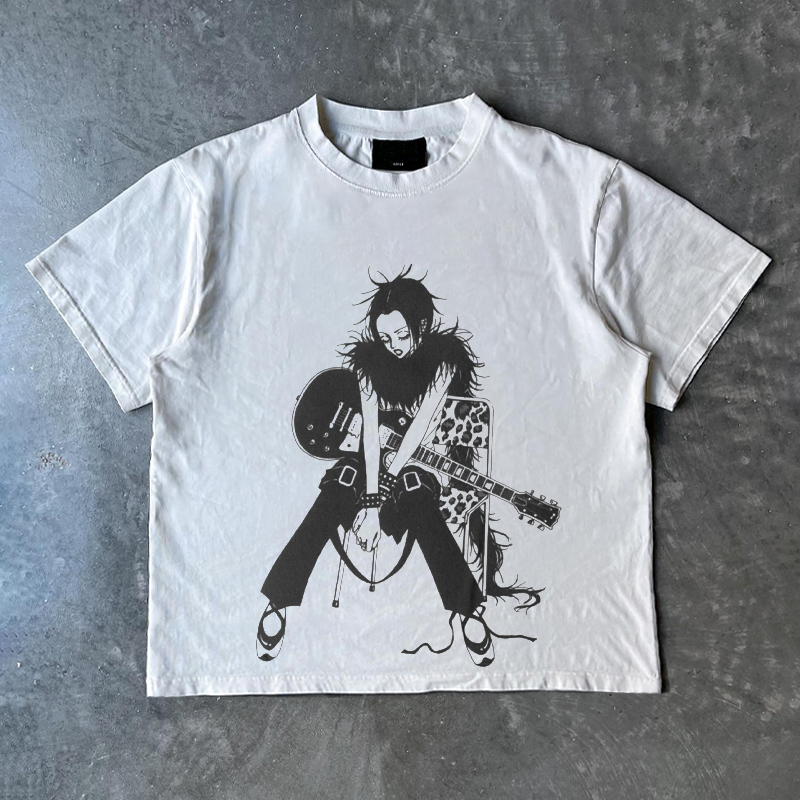 ART Fashion 个性动漫人物ins数码直喷潮牌T恤古着感hiphop痞帅风