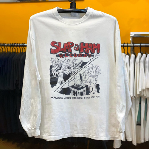 Slap a Ham Records复古漫画风T恤Slap a Ham Records复古长袖T恤