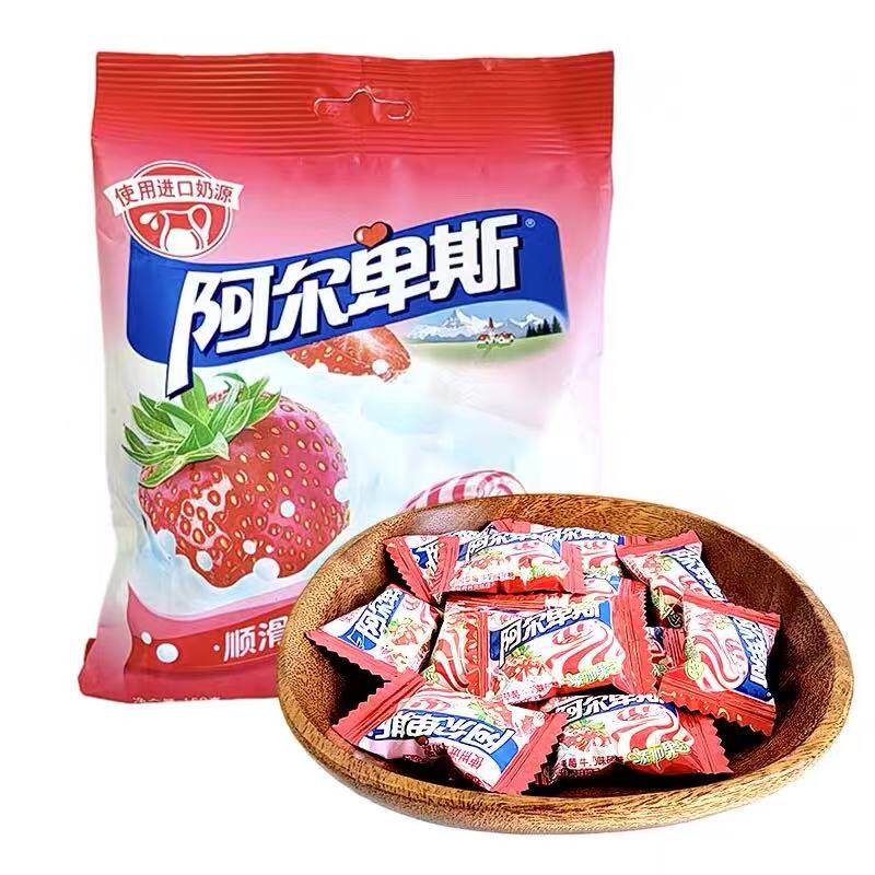 阿尔卑斯田园草莓牛奶硬糖