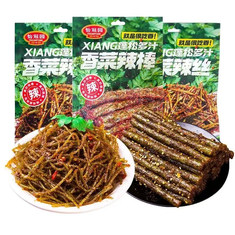 怡冠园香菜辣丝辣棒零食小吃