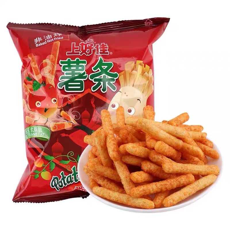 上好佳薯条番茄味膨化食品零食