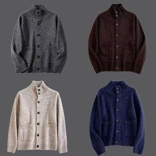 毛衣外套 保暖百搭排扣舒芙蕾针织开衫 480023 秋冬新款 高品质男装