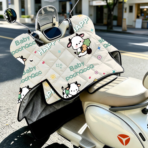 适用于九号N385C电动车挡风被冬季加绒加厚电瓶摩托车2026防风罩