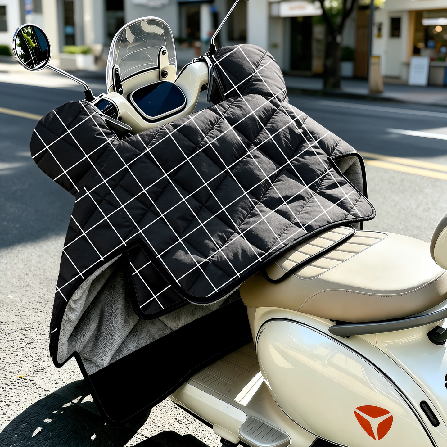 适用于台铃大果粒优享版电动车挡风被冬季2026新款加厚加绒防风罩