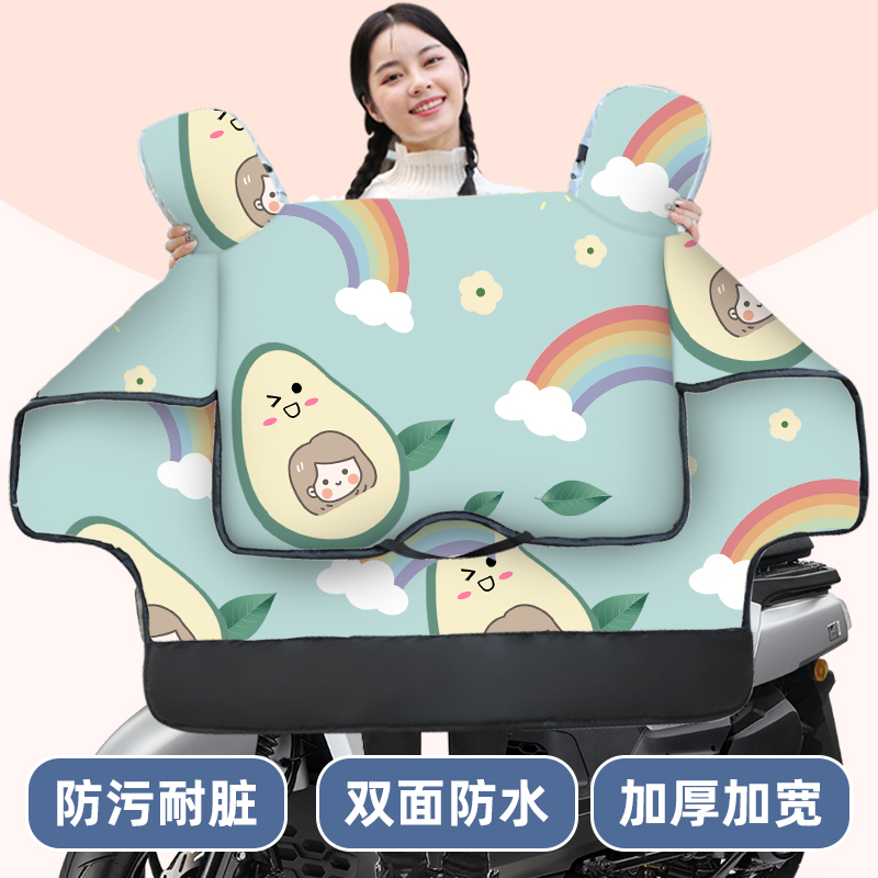 雅迪电动车挡风被冬季双面防水