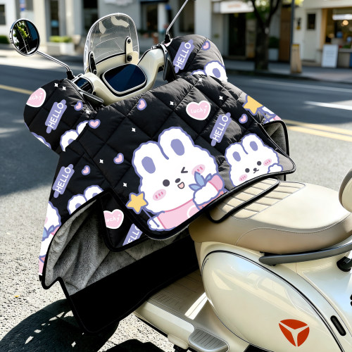 适用于雅迪摩登脚垫cm620电动车挡风被冬季加厚电瓶摩托车防风罩