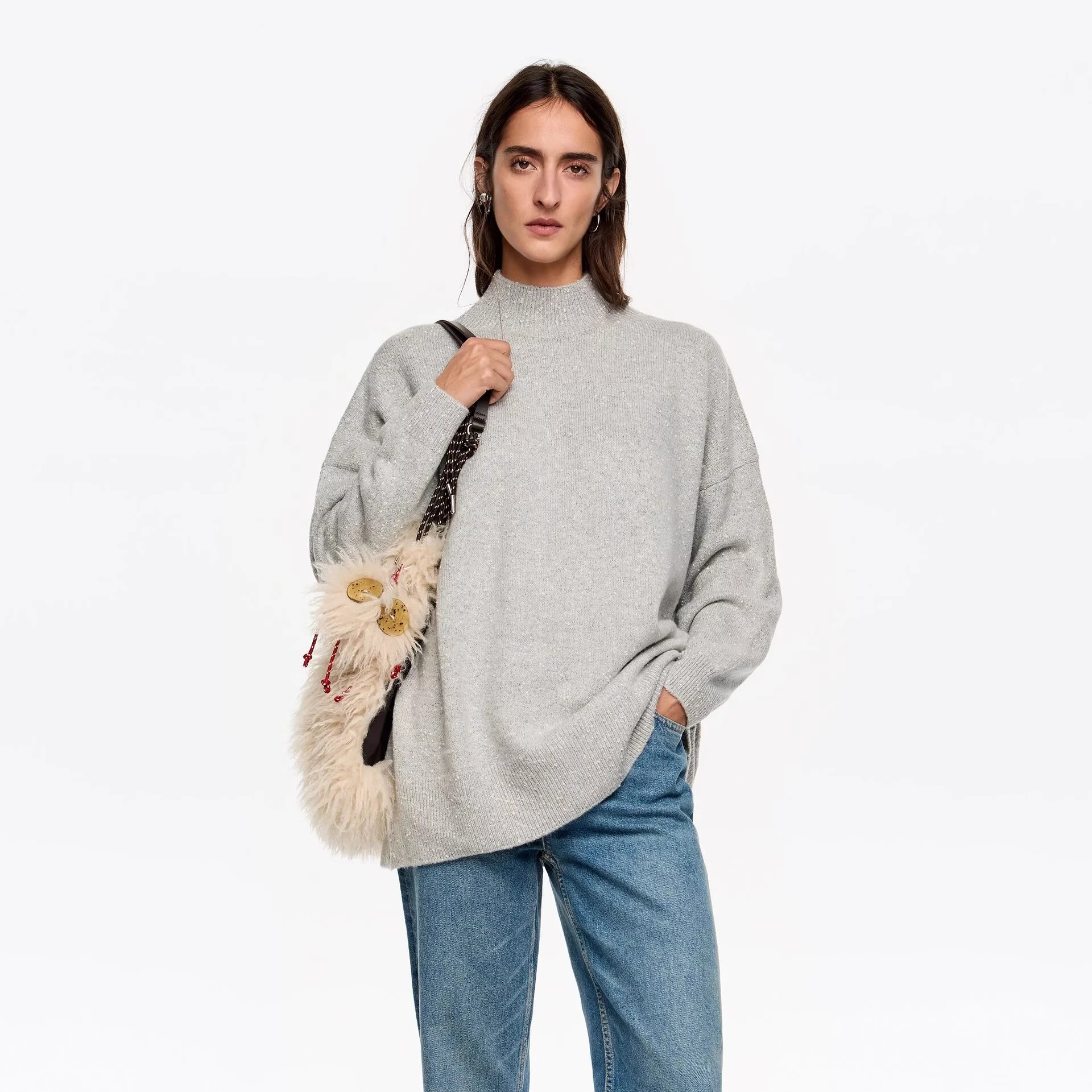 代购BimbayLola极简风针织衫