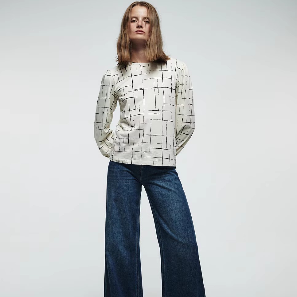 西班牙代购Sfera女士休闲印花T恤