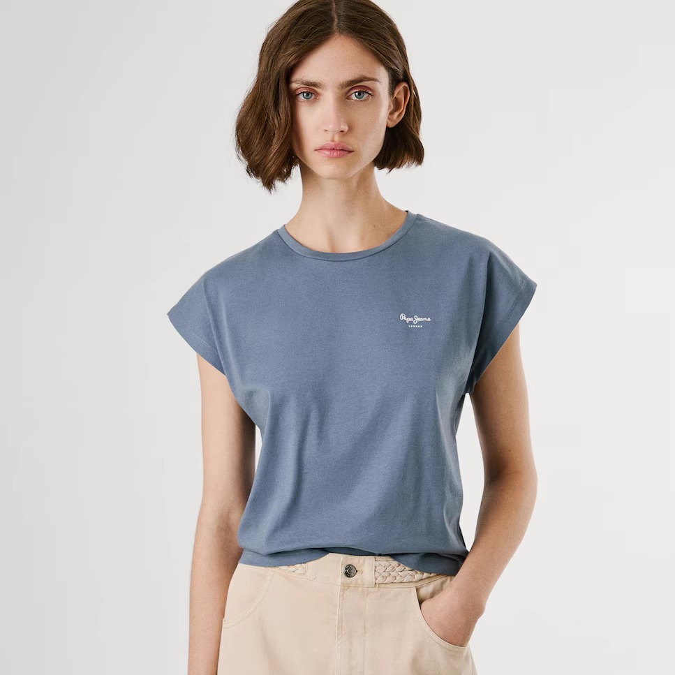 西班牙代购女士轻盈纯棉短袖T恤