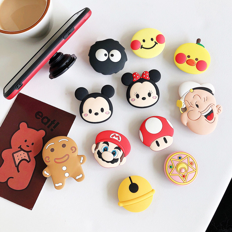 可爱立体卡通网红同款懒人手机气囊支架伸缩指环扣防丢桌面通用款,3C数码配件,手机支架/手机座,淘宝优惠券,粉丝福利购,淘宝优惠卷