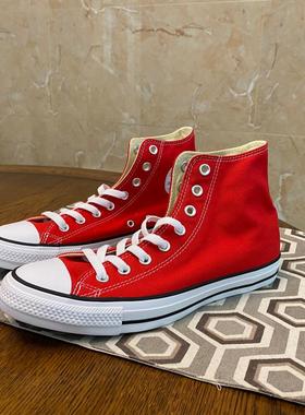 Converse匡威 All Star经典常青红色高帮帆布鞋情侣板鞋 101013