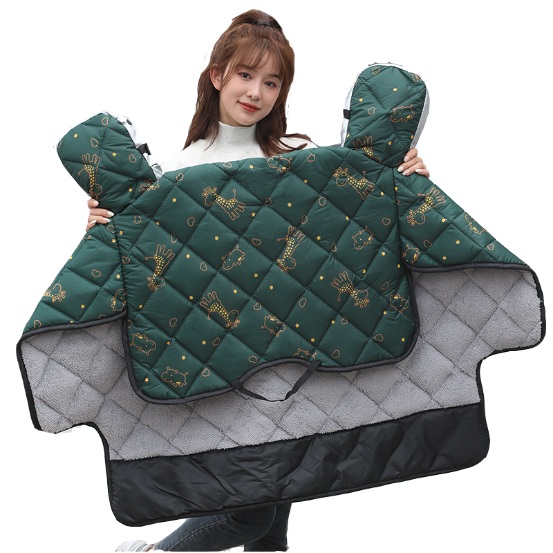 电动车挡风被冬季加绒加厚加大加宽电瓶车冬春秋款防水罩挡雨小型