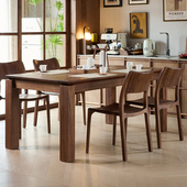 北欧实木餐桌长方形黑胡桃木餐台轻奢高端2025家用别墅餐厅大桌子