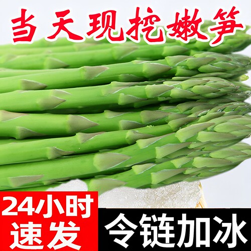 头茬特级新鲜绿芦笋现挖速发