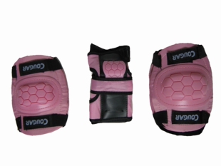 美洲狮 儿童直排溜冰鞋 轮滑鞋配件 旱冰鞋护具 护手腕肘膝盖M630