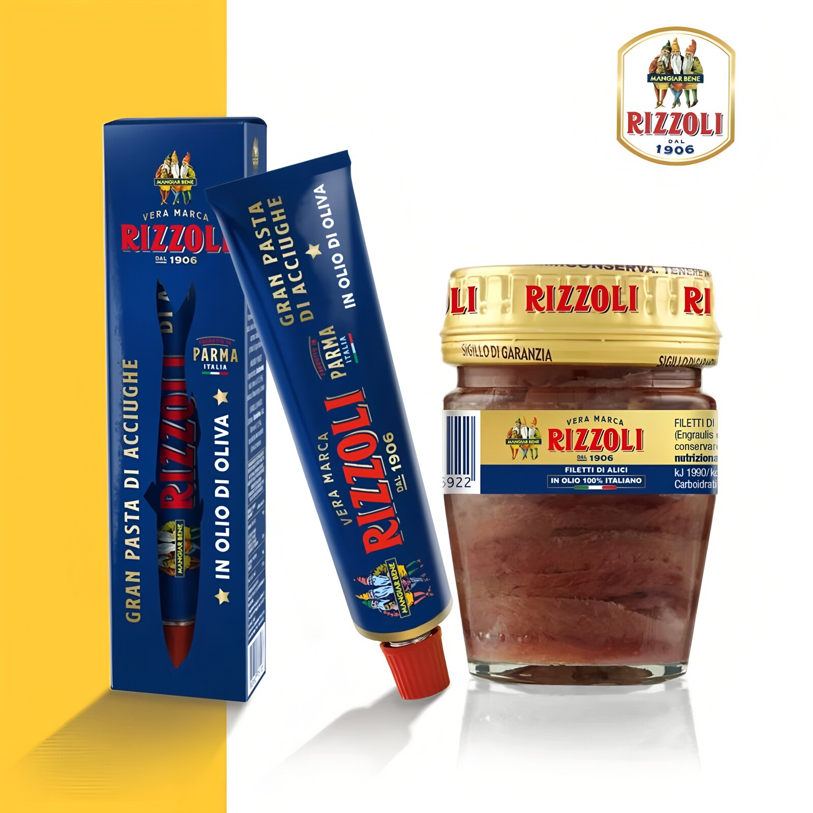 RIZZOLI锐佐意大利进口油浸凤尾鱼鳀鱼罐头即食银柳鱼金枪鱼沙拉