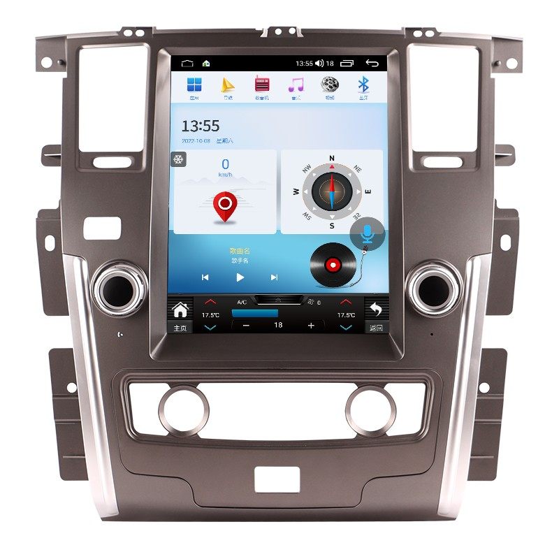 12.1英寸适用于Nissan Patrol日产途乐安卓导航一体机内置Carplay