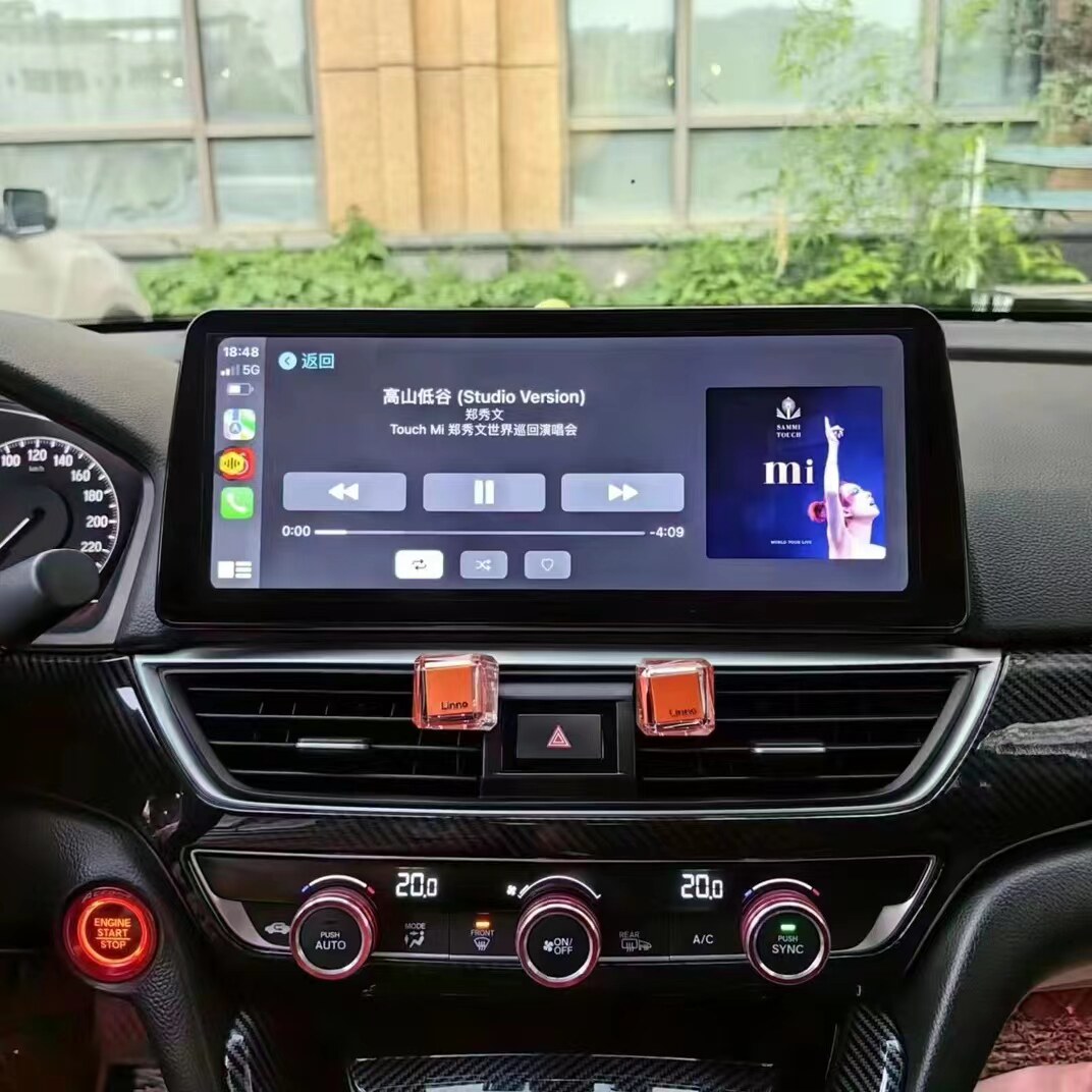 适用于十代本田雅阁安卓导航一体机12.3寸八核4+64G无线Carplay