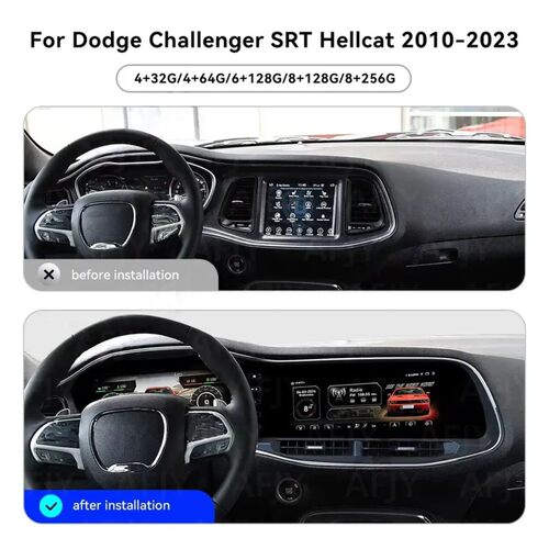 12.3寸双联屏适用道奇挑战者地狱猫Dodge Challenger SRT安卓导航