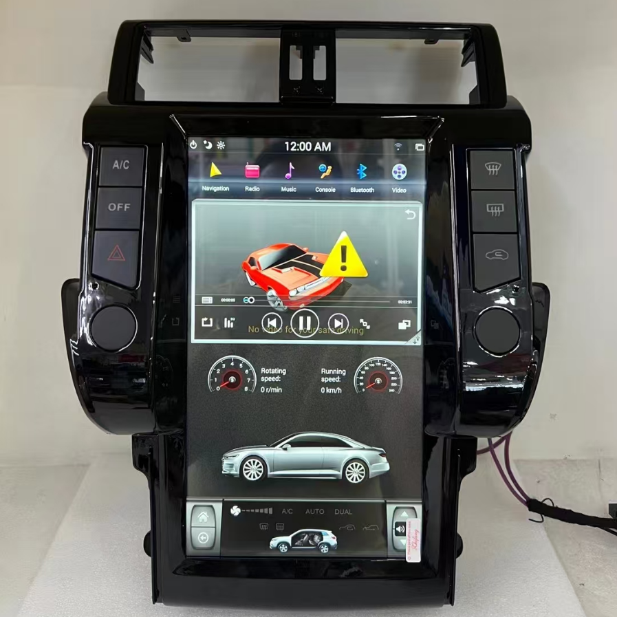 13.6寸适用10-13款丰田普拉多霸道安卓导航一体机八核内置Carplay