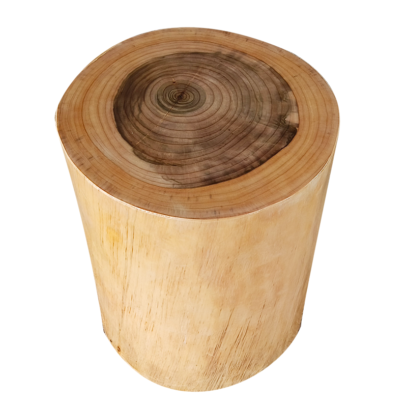 天然实木圆凳茶几原木换鞋凳