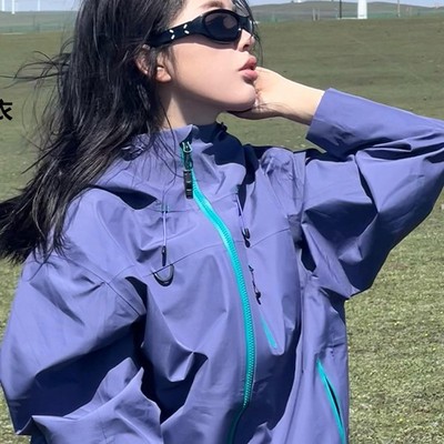 户外羽绒冲锋衣三合一女小个子