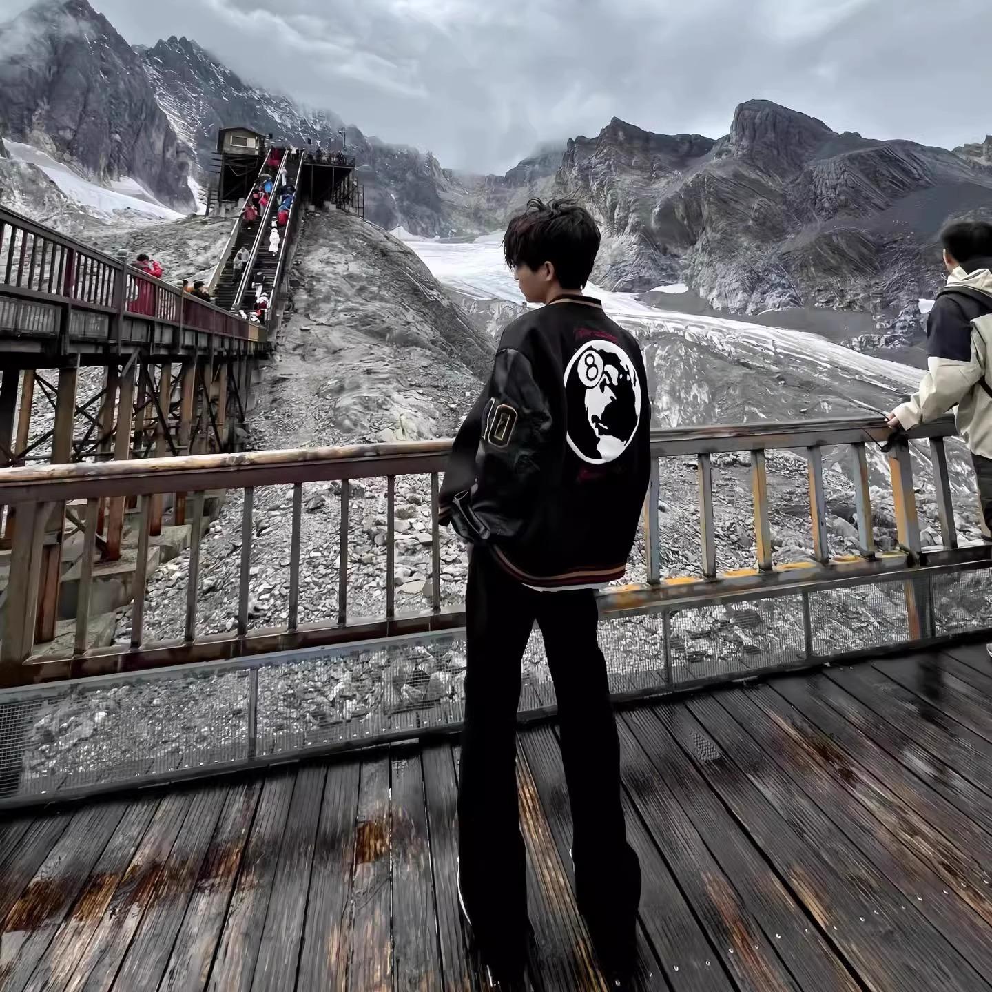 美式复古棒球服外套情侣装