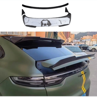 适用保时捷卡宴Coupe碳纤维中尾翼mansory顶翼装 件Cayenne 饰改装