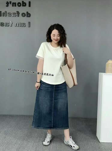 EF频道韩版简约舒适字母印花宽松显瘦短袖T恤上衣特价