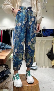 利索爆版度假休闲花裤子特价