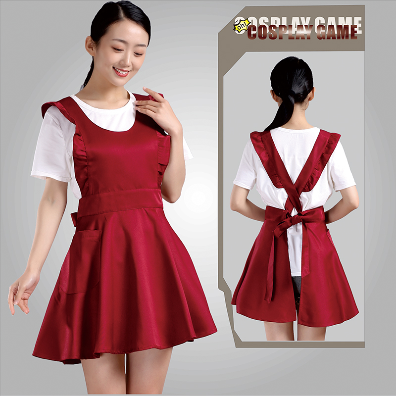 围裙厨房工作服女仆可爱时尚花边