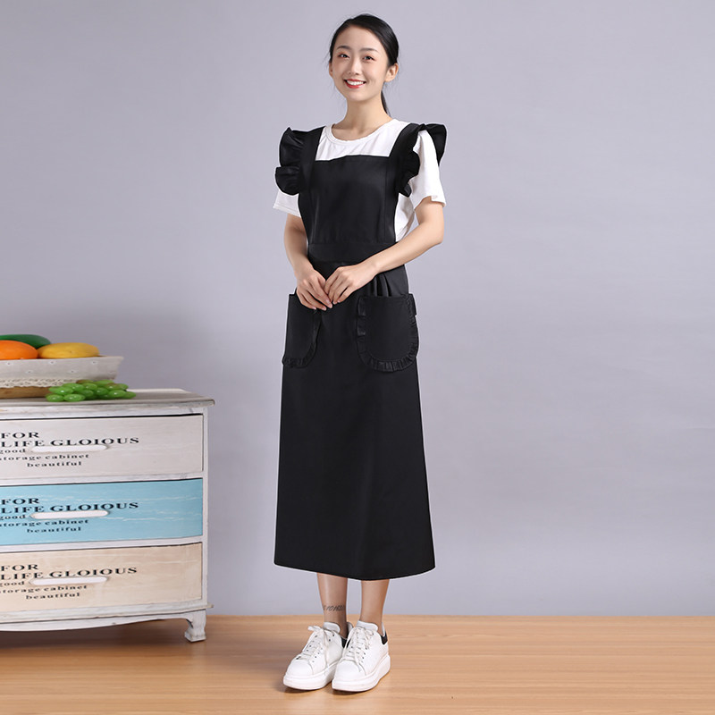 围裙厨房家用加长2026新款花店烘培婚纱款可爱女仆定制logo印 爆