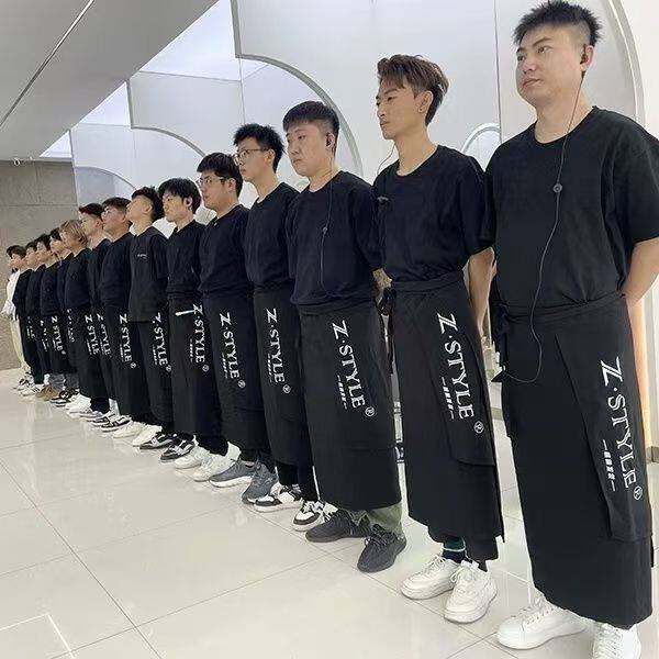 半身围裙围腰半截美发助理造型师化妆跟妆摄影师婚纱店定制印LOGO