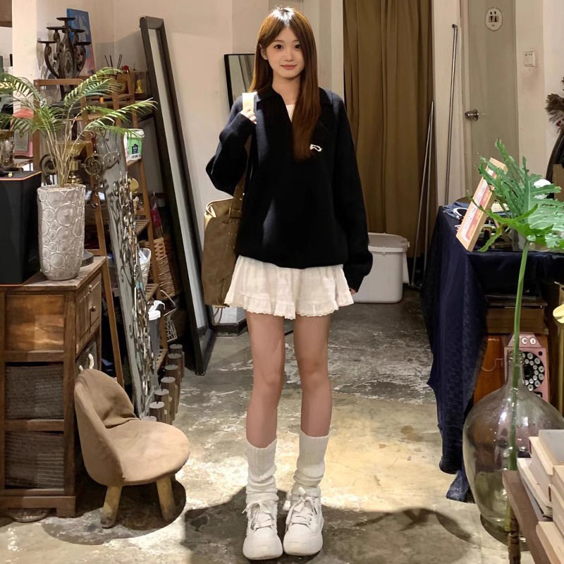 纯棉白色运动短裙女夏季2026新款芭蕾风a字半身裙甜美蓬蓬蛋糕裙