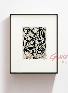 Brice Marden丨交织的墨律 版画小众装饰画现代艺术高级抽象挂画