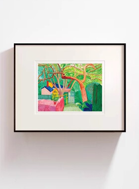 霍克尼复刻版画小众装饰画