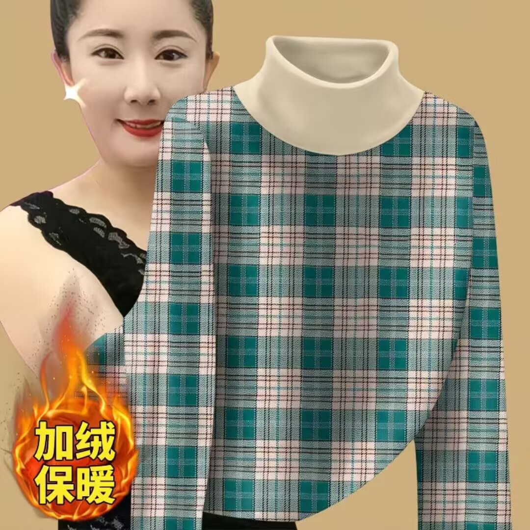 新品2025秋冬爆款T恤打底衫时尚洋气女装保暖上衣德绒半高领长袖