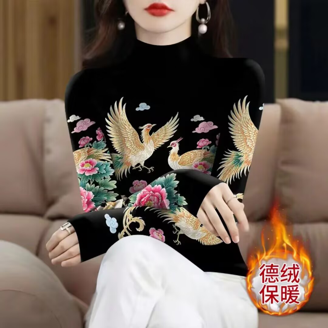 加绒德绒秋冬保暖打底衣