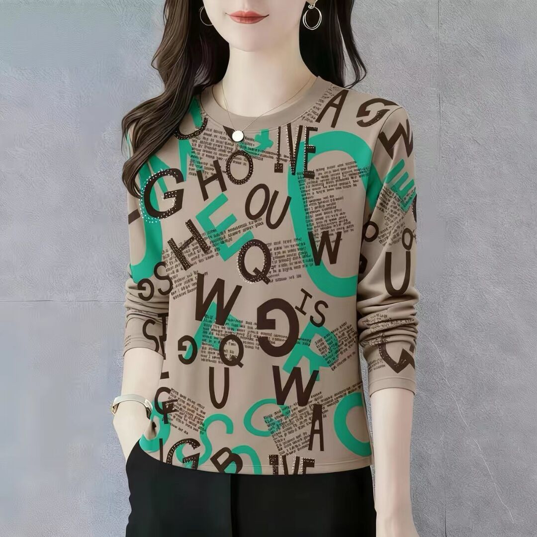 时尚妈妈装遮肚洋气T恤衫