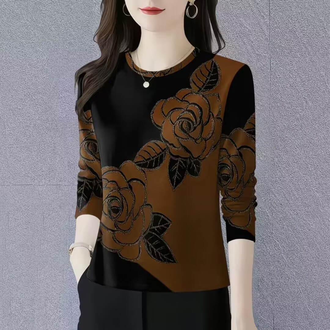 时尚妈妈装遮肚洋气T恤衫