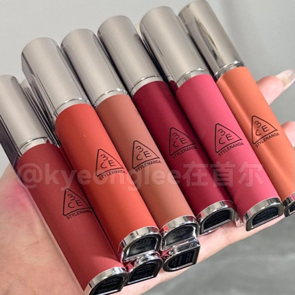 3CE新款奶唇泥柔雾李子冻唇釉HIPAMINE铁锈棕PLUM PUDDING布朗尼