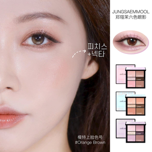 郑瑄茉JUNGSAEMMOOL六色眼影腮红高光多用综合盘显色持妆不易脱色